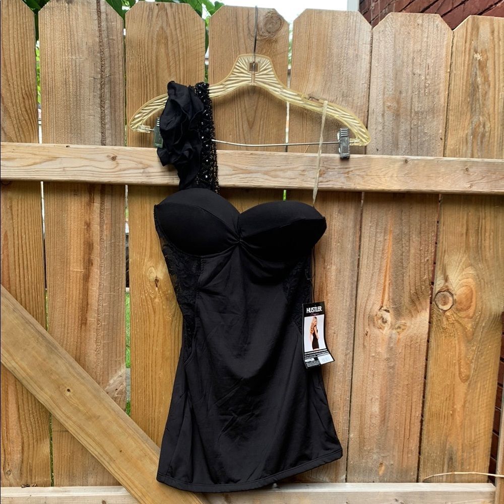 Hustler Hollywood Black One-Shoulder Dress